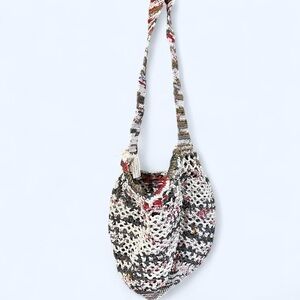 Recycled Plastic Bags Crochet Shoulder Bag